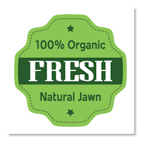 100 % organic fresh natural lawn